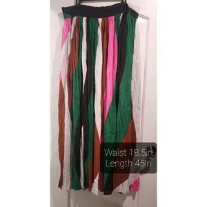 Megan Renee High Slit‎ Multicolor Maxi Skirt With Pockets - 2X NWT MSRP $245